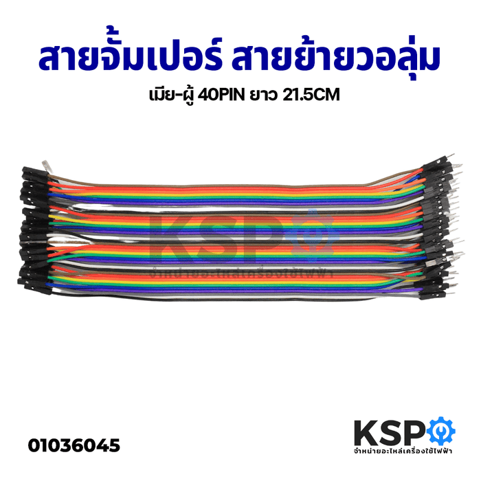 สายจั้มเปอร์ สายย้ายวอลุ่ม เมีย-ผู้ ชุด 40Pin ยาว 21.5cm Jumper Wire อุปกรณ์ไฟฟ้า