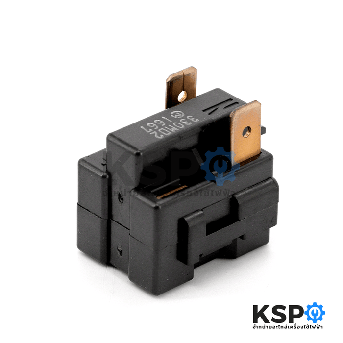 รีเลย์ โอเวอร์โหลด ตู้เย็น MITSUBISHI มิตซูบิชิ Part No. KIEE76330 ใช้ได้ทั้งหมด 39รุ่น (แท้จากศูนย์) อะไหล่ตู้เย็น