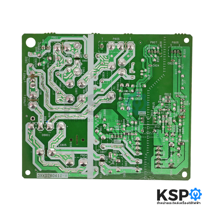 บอร์ดตู้เย็น แผงวงจรตู้เย็น TOSHIBA โตชิบา Part No. 3XXGZ80410-A รุ่น GR-HG52 GR-HG52MBZ (6ซ็อคเก็ต) อะไหล่ตู้เย็น